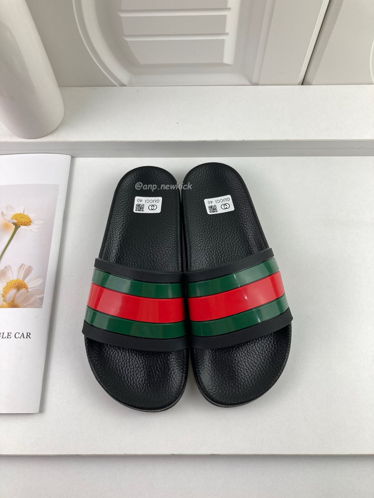 Gucci Rubber Slides Red Green 308234 Gib10 1098 (8) - newkick.app